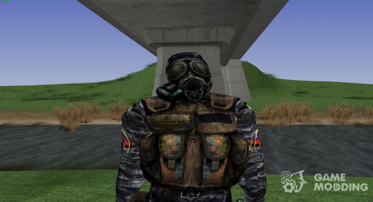 Un miembro de las fuerzas especiales de rusia de S. T. A. L. K. E. R v.1 para GTA San Andreas
