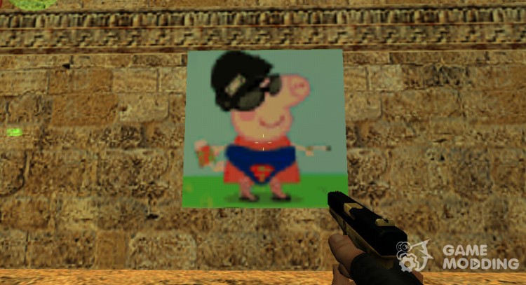 Логотип свинка пеппа для Counter Strike 1.6