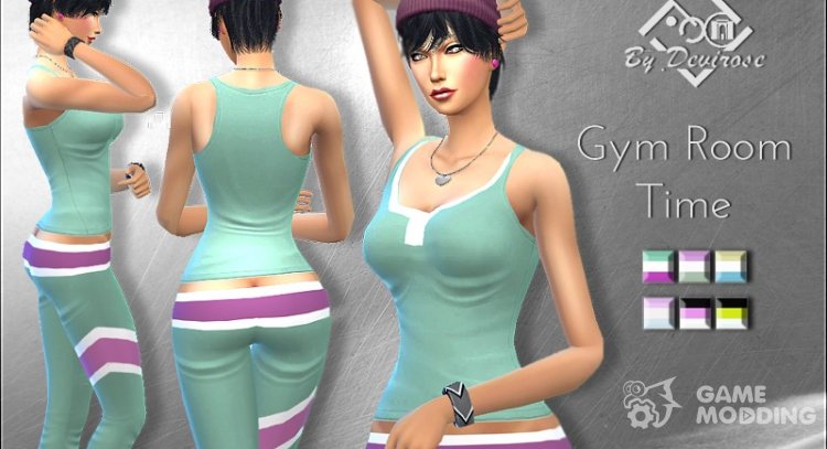 Gym Room Time для Sims 4