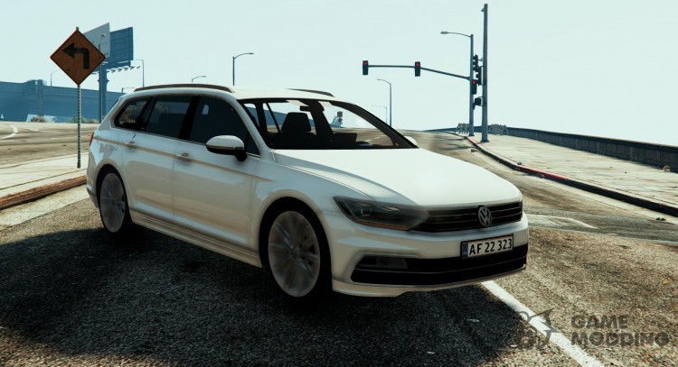 Danish 2015 Volkswagen Passat R-Line - Unmarked Version para GTA 5
