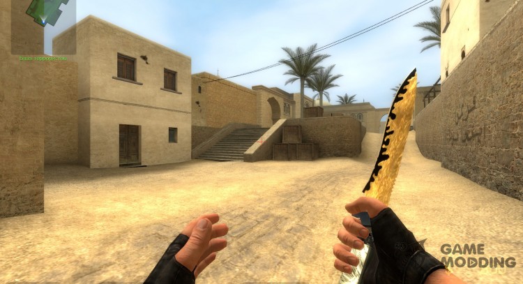 Extravagance Knife , Gold white & black for Counter-Strike Source