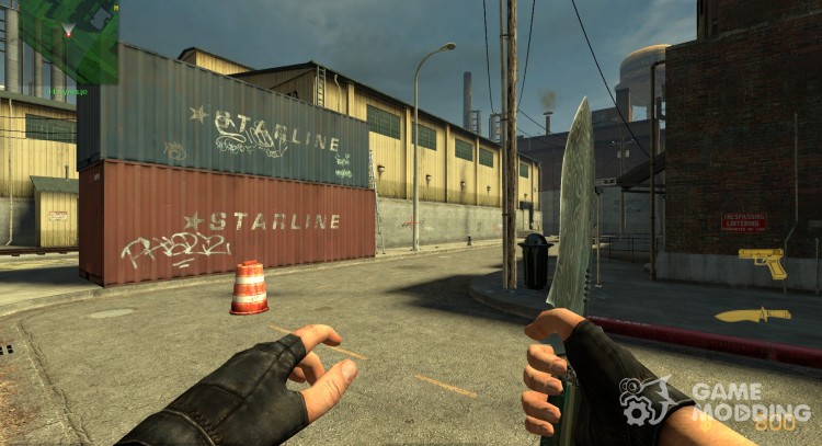 Дамаск нож замена для Counter-Strike Source