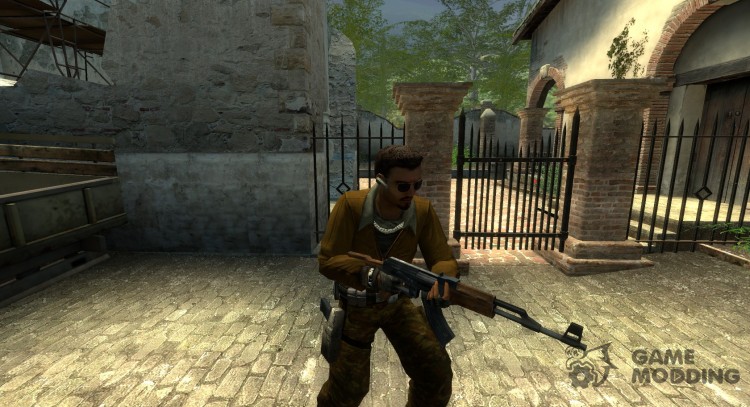 1337 Camo pants Brown Jacket for Counter-Strike Source