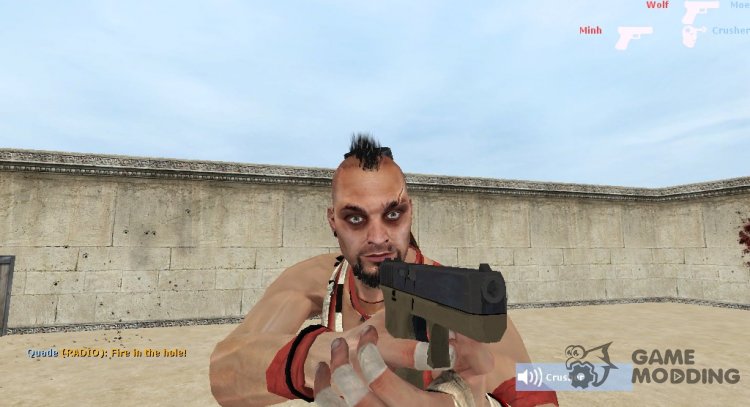 Vaas Montenegro from Far Cry 3 for Counter-Strike Source