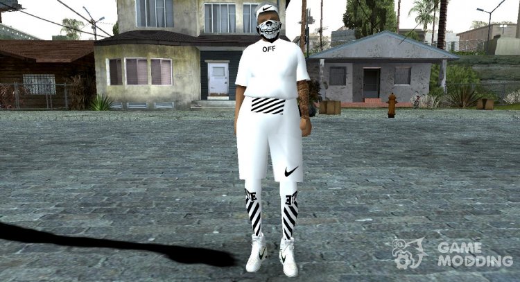 Hfori Off White Skull Mask for GTA San Andreas