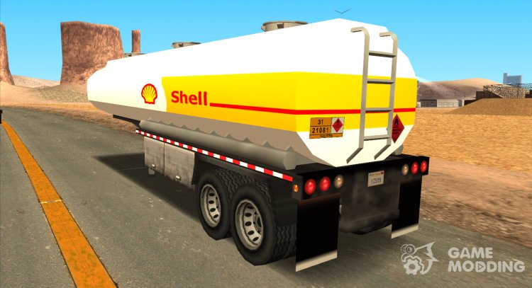 Shell Petrol Tanker Trailer Sa Style for GTA San Andreas