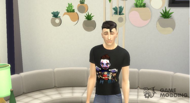 Merch of the maniac Edison for Sims 4