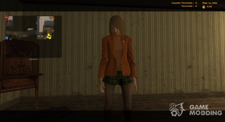 Ashley Graham from Resident Evil 4 Remake for Counter-Strike Source