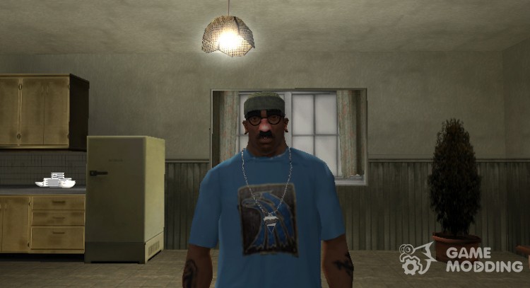 T-shirt with logo of the syndicate Mercenaries for GTA San Andreas