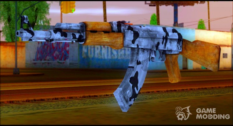 AK-47 from Rekoil Камуфляж №2 для GTA San Andreas