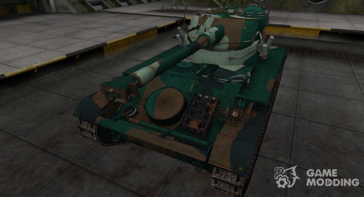 French bluish skin for AMX 13 75 for World Of Tanks