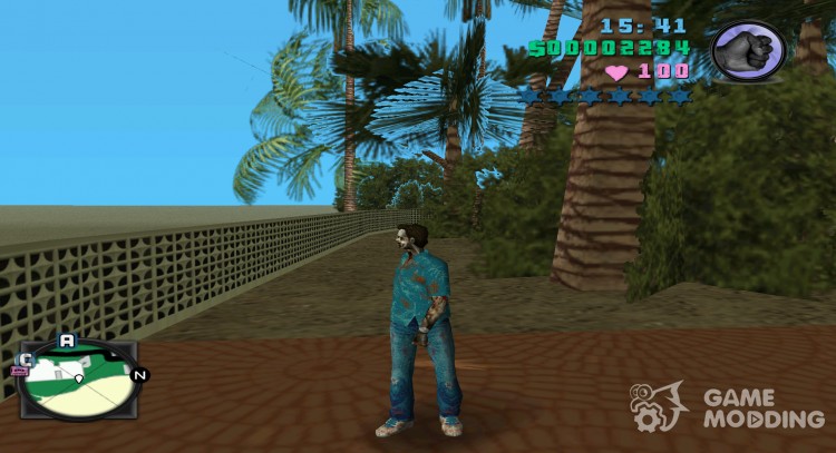 Zombie skin for Tommy for GTA Vice City