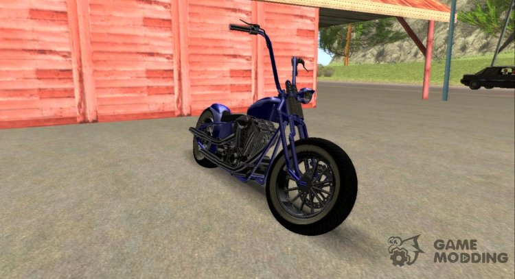 GTA V Western Motorcycle Zombie Bobber Stock для GTA San Andreas