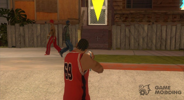 The standard sight for GTA San Andreas