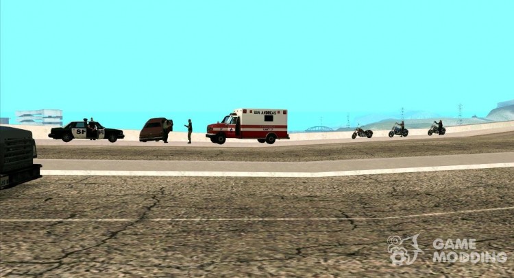 An ACCIDENT on the bridge Garver for GTA San Andreas