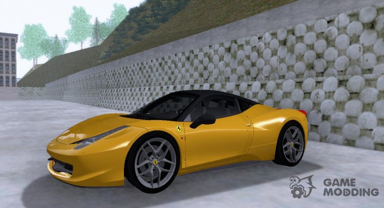 El Ferrari 458 Italia para GTA San Andreas