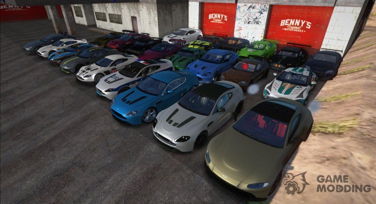 Пак машин Aston Martin Vantage (V8, V12, 2019, Zagato) для GTA San Andreas