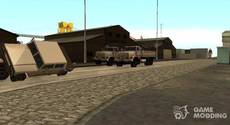 Renewal of the military base at the docks for GTA San Andreas