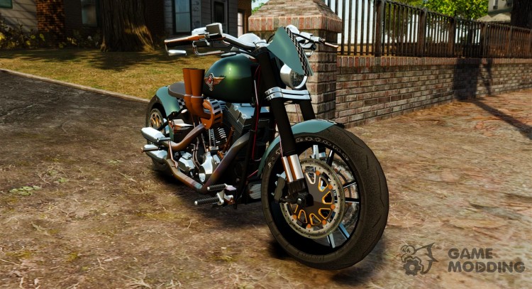 Harley Davidson Fat Boy Lo Racing Bobber для GTA 4