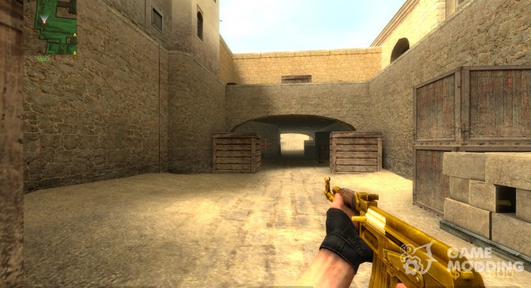 gold skin V2 for Counter-Strike Source