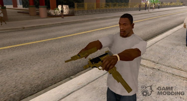 Gold uzi from TBOGT for GTA San Andreas