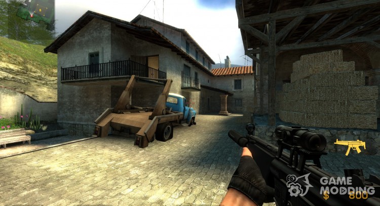 MP5 de la estación de área & silenciador para Counter-Strike Source