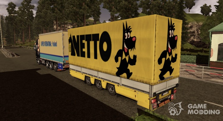 Tandem trailer/NETTO for Euro Truck Simulator 2