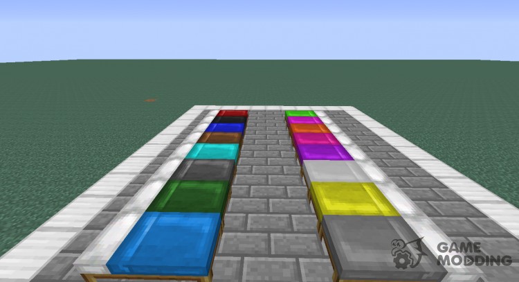 Dyeable Beds Mod для Minecraft