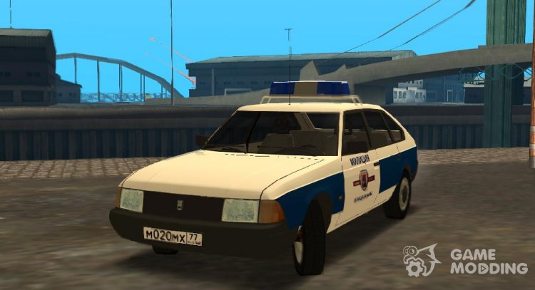 Azlk la moskvich 21418 la policía Municipal para GTA San Andreas
