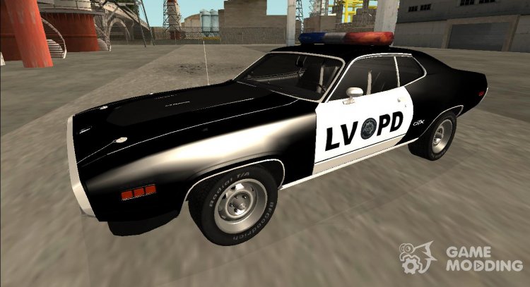 1972 Plymouth GTX Policía LVPD para GTA San Andreas