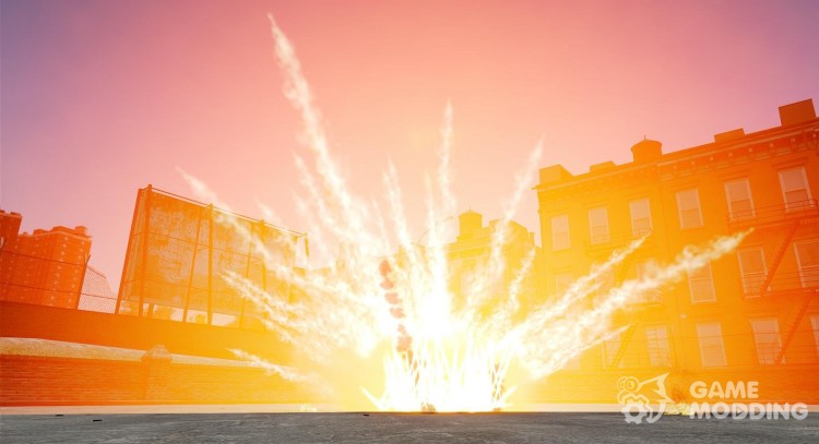 Large and realistic explosions for GTA 4