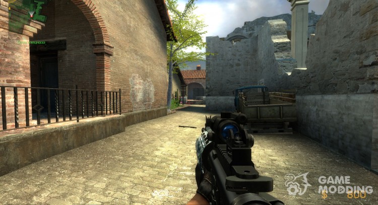 Azul oscuro digital M4a1 para Counter-Strike Source