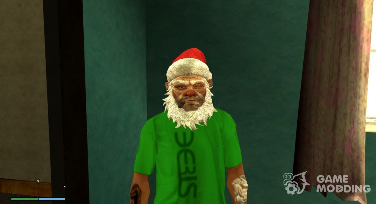 La máscara de Бухого papá Noel v3 (Christmas 2016) para GTA San Andreas