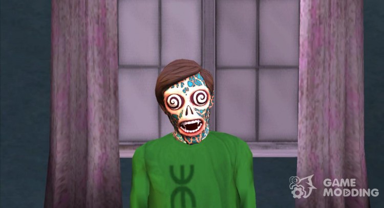 La máscara de GTA V Online DLC (víspera de todos los santos CJ) v2 para GTA San Andreas
