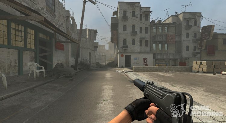 MAC-10 with a shortened silencer from the TMP for Counter-Strike Source