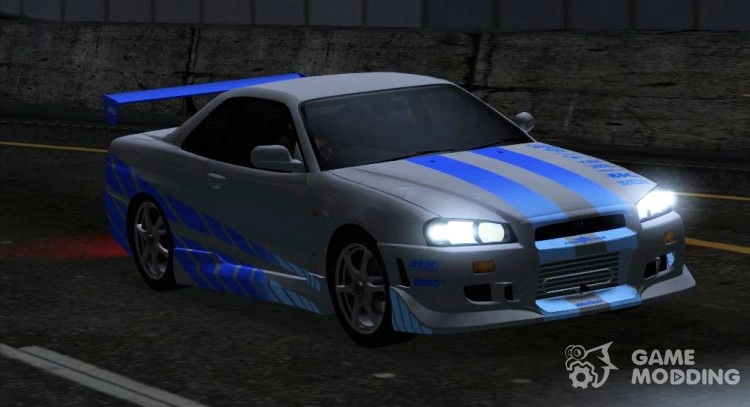 1999 Nissan Skyline R-34 GT-R V-spec (IVF) для GTA San Andreas