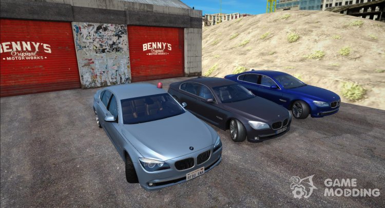 Pack of BMW 7-Series cars (730d, 750Li) (F01/F02) for GTA San Andreas