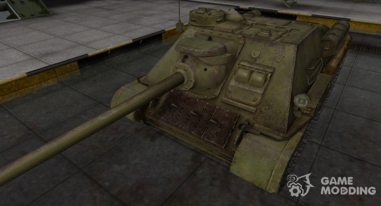 La piel de los su-100 en расскраске 4БО para World Of Tanks