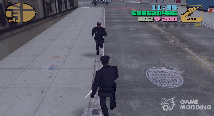 Wanted weapon for GTA 3