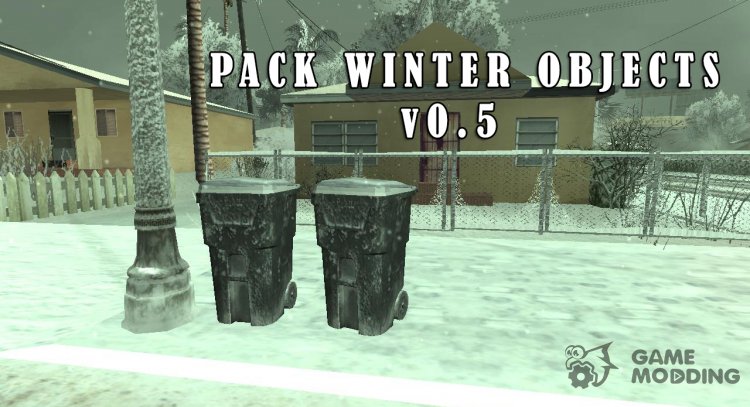 Pack Winter Objects v0.5 для GTA San Andreas