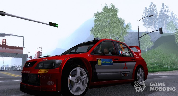 Mitsubishi Lancer Evolution VIII WRC для GTA San Andreas