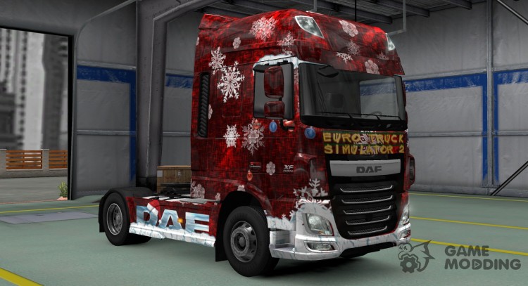 Winter skin for DAF XF Euro 6 for Euro Truck Simulator 2