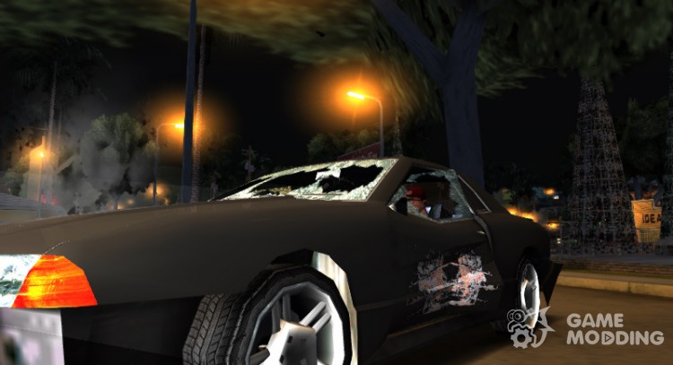 The realistic texture of the damaged cars for GTA San Andreas