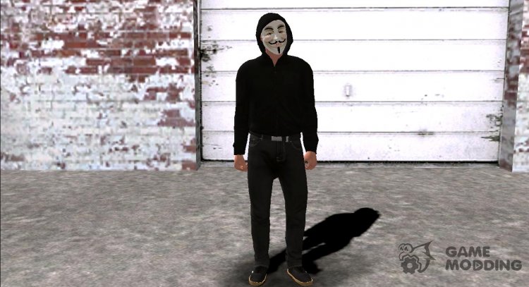 Anonymous Skin - 2020 para GTA San Andreas