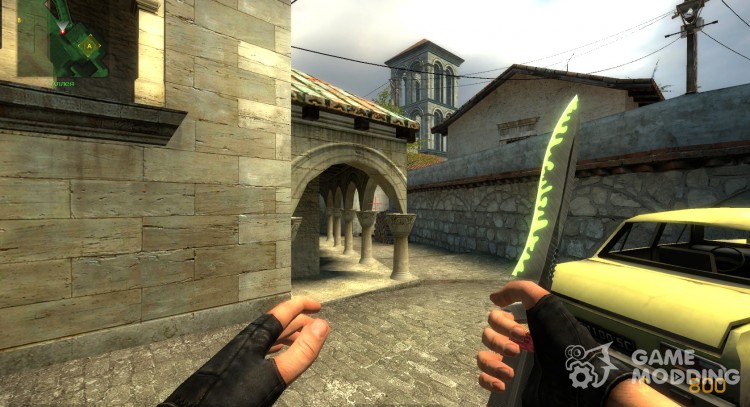 Groovy green Knife for Counter-Strike Source