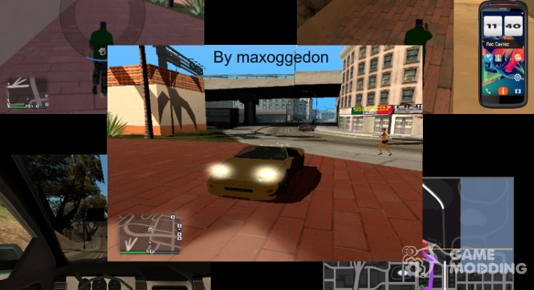A small Pack of useful mods from maxoggedon for GTA San Andreas