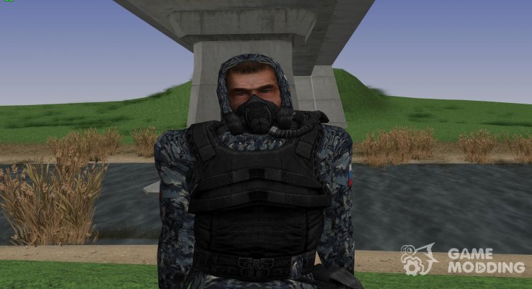 Un miembro de las fuerzas especiales de rusia de S. T. A. L. K. E. R v.9 para GTA San Andreas