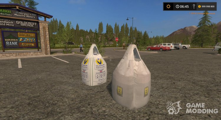 Bags of fertilizer and seeds for Farming Simulator 2017
