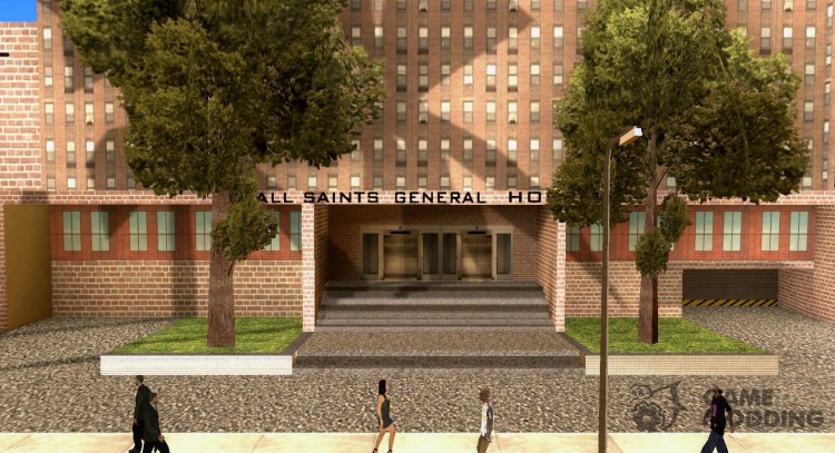 Новые текстуры All Saints General Hospital для GTA San Andreas