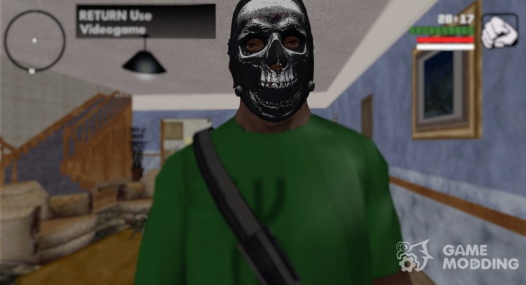 Hockey mask Silver skull  for GTA San Andreas